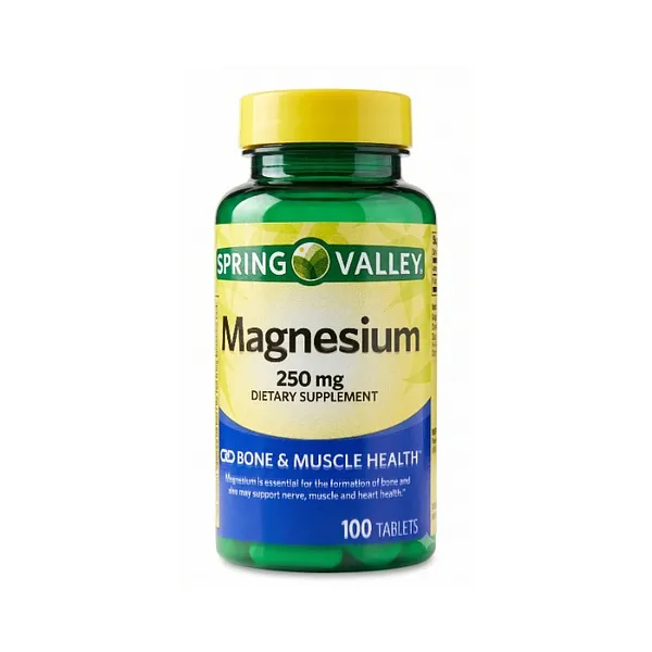 MAGNESIO SPRING VALLEY 250MG (100 TABLETAS)