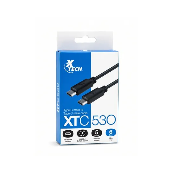 XTECH-USB XTC-520 TIPO-C MALE TO MICRO U