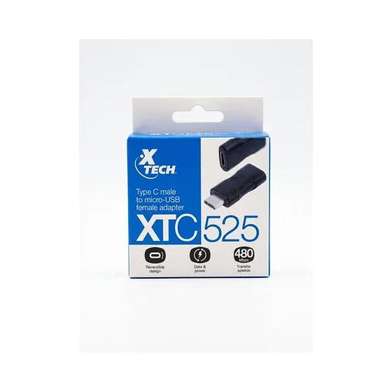 XTECH-USB XTC-525 TIPO-C MALE TO MICRO U