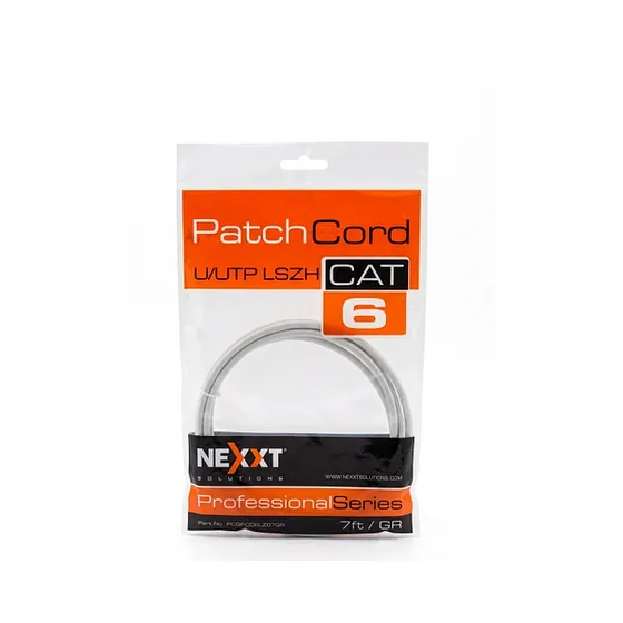 NEXXT UTP PATCH CORD CAT6 7FT LSZH TGR