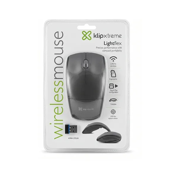 KLIPX MOUSE WLSFOLD KMW-375GR 2.4GHZ