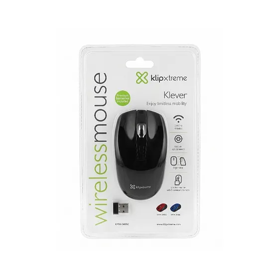KLIP MOUSE 6 BOTON NEGRO INAL KMW-340BK