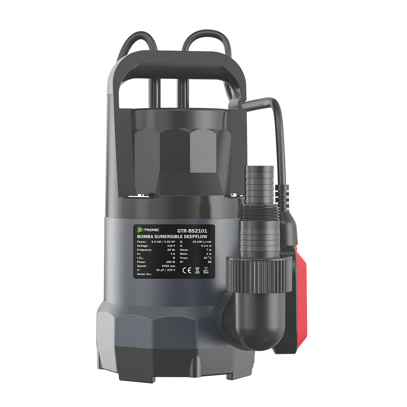 GTRONIC BOMBA SUMERGIBLE DEEPFLOW 0.5 HP