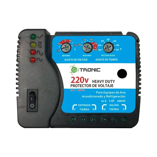 PROTECTOR DE VOLTAJE 220V GT-V015 GTRONIC
