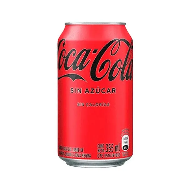 COCA COLA SIN AZUCAR 355 ML LATA