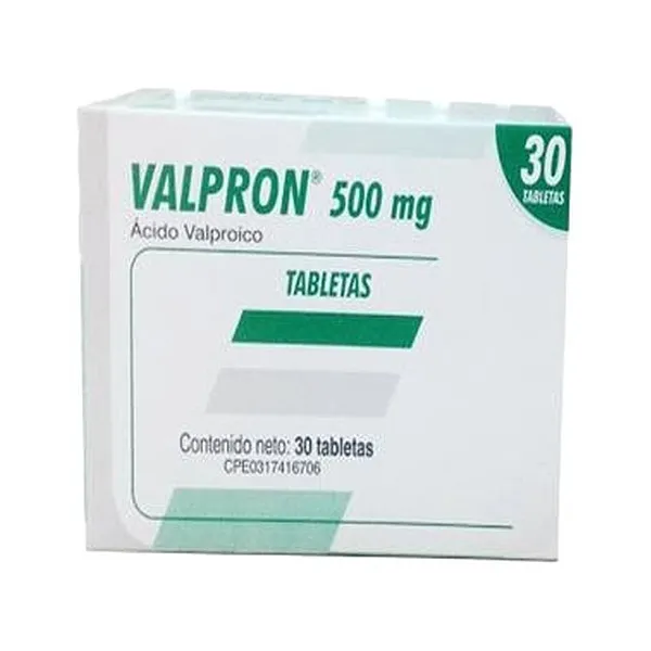 VALPRON 500MG 30 TABLETAS