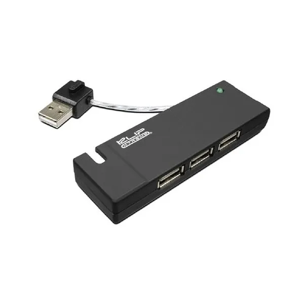 KLIP BLACK 4 PORT PORTABLE USB KUH-400B