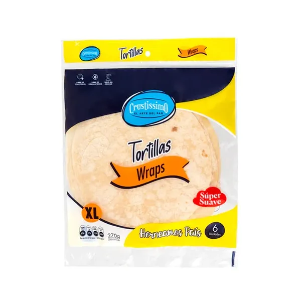 CRUST TORTILLAS WRAPS XL 270G