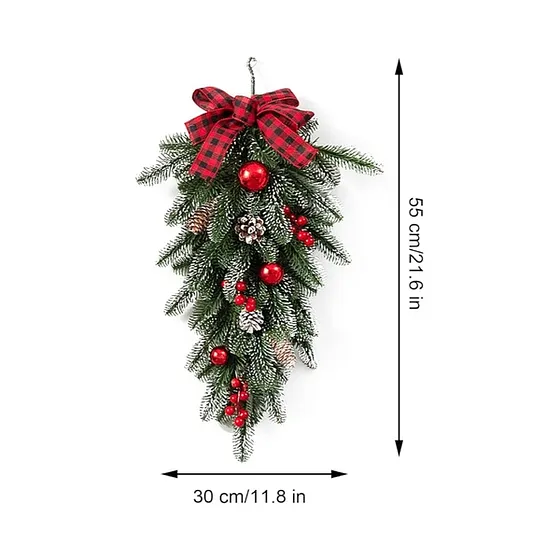 GUIRNALDA DE NAVIDAD 30 CM (PET ESPUMA)