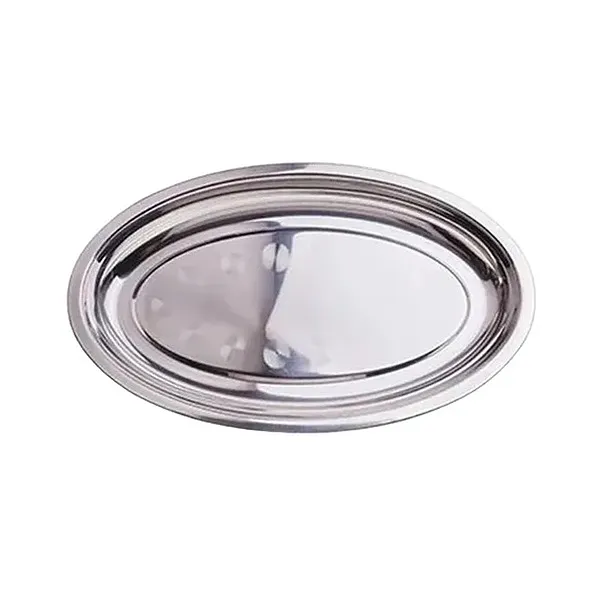 BANDEJA OVALADA ACERO INOXIDABLE 35CM