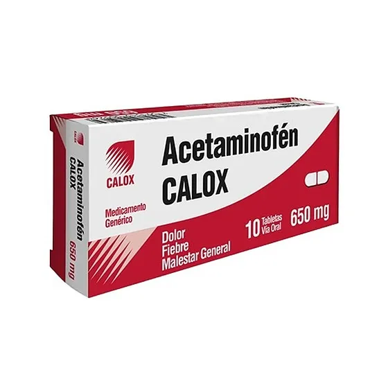ACETAMINOFEN CLX 650MG X 10 TAB