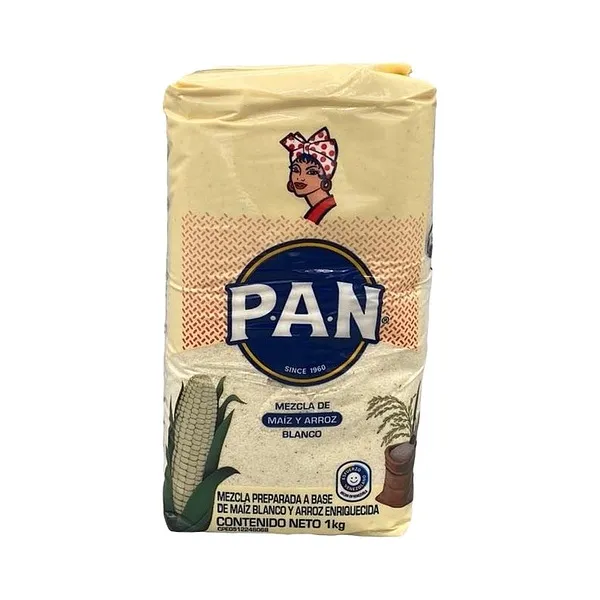 PAN HARINA DE MAIZ Y ARROZ BLANCA 1KG