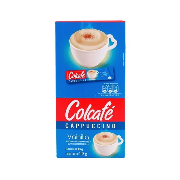CAPUCCINO VAINILLA COLCAFÉ (6 STICKS)
