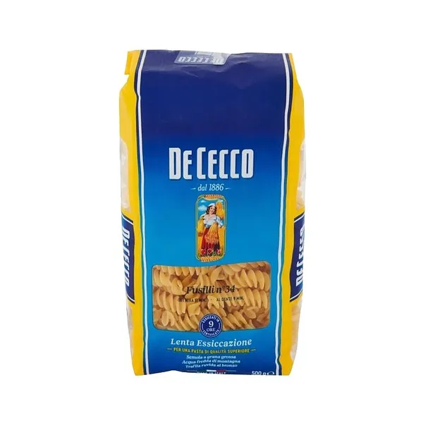 PASTA FUSILLI N.34 DE CECCO (500 G)