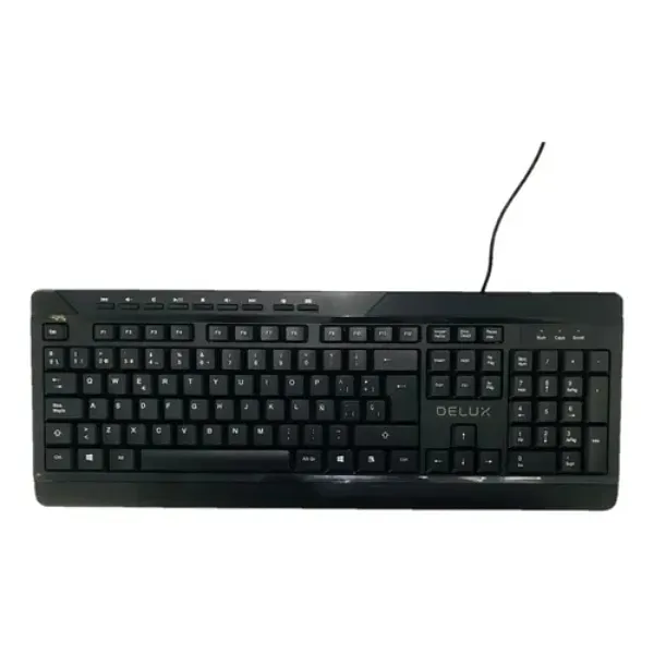 DELUX TECLADO USB K7010BU BLACK