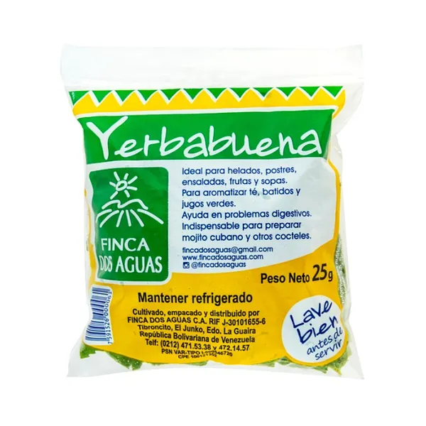 FINCA DOS AGUAS YERBABUENA 25G (POR UNIDAD)