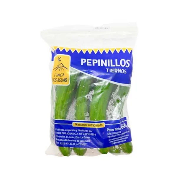 FINCA DOS AGUAS PEPINILLOS TIERNOS 600G (POR UNIDAD)