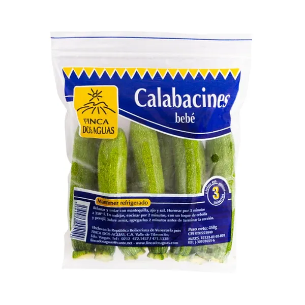FINCA DOS AGUAS CALABACIN BEBE 450G (POR UNIDAD)