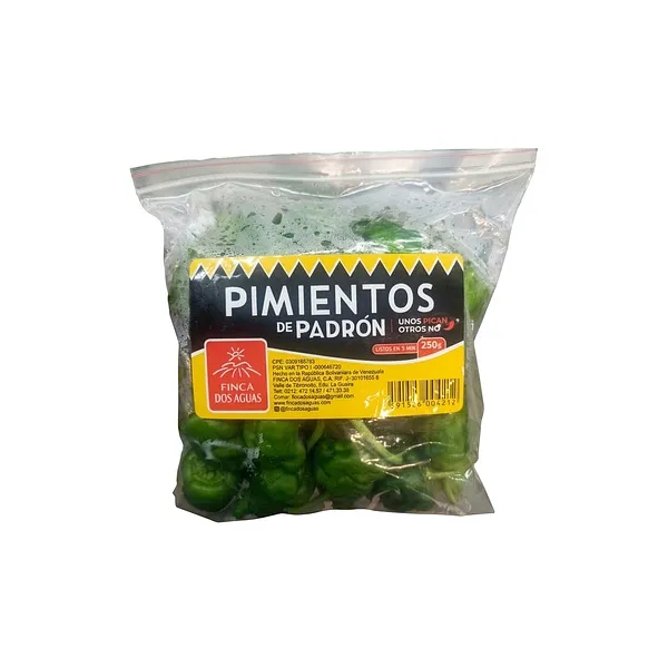 FINCA DOS AGUAS PIMIENTO DE PADRON 250G (POR UNIDAD)