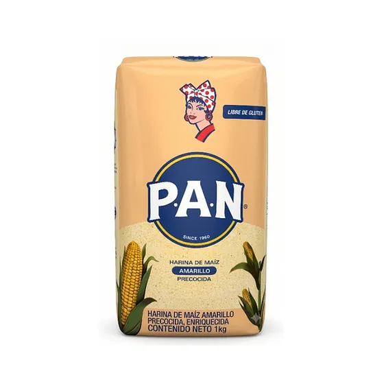 HARINA DE MAÍZ AMARILLO P.A.N. (1 KG)